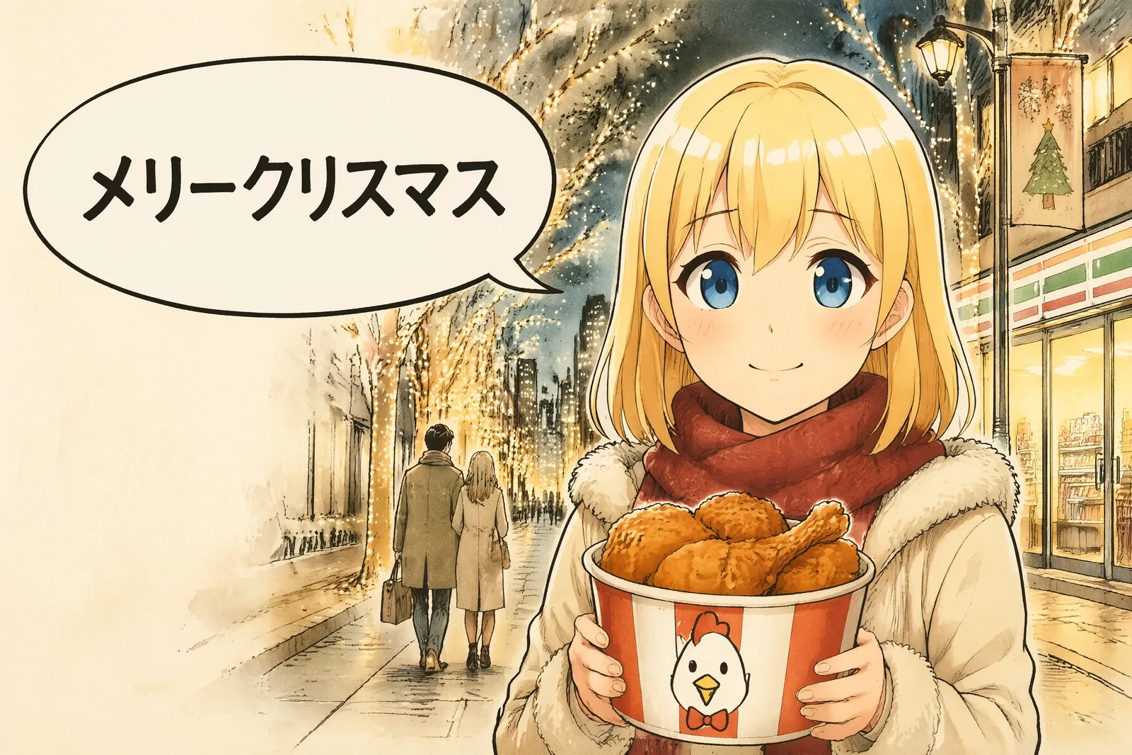 Noël au Japon : KFC, gâteaux aux fraises et rendez-vous romantiques