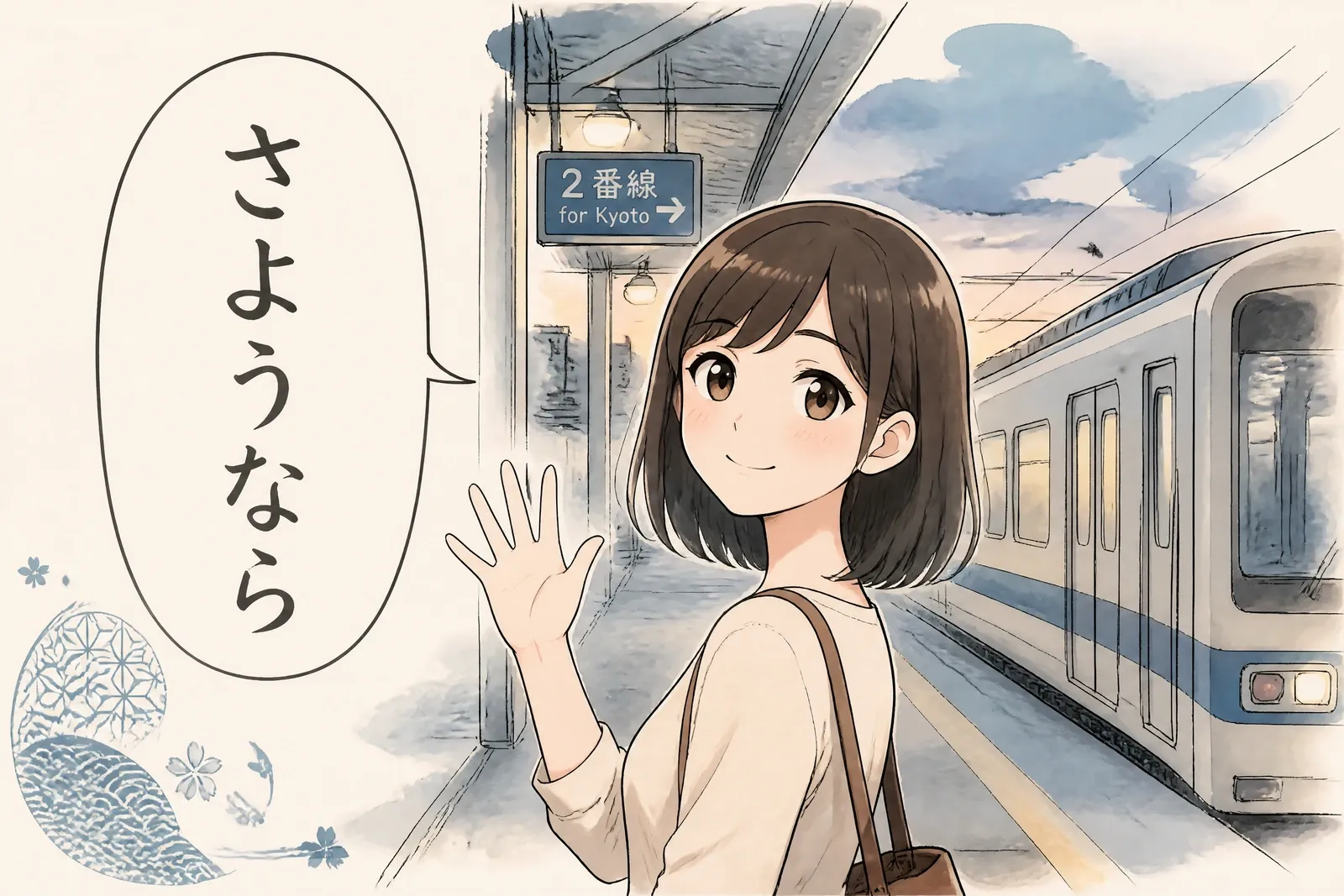 Au revoir en japonais : quand utiliser sayonara (et 10 alternatives)