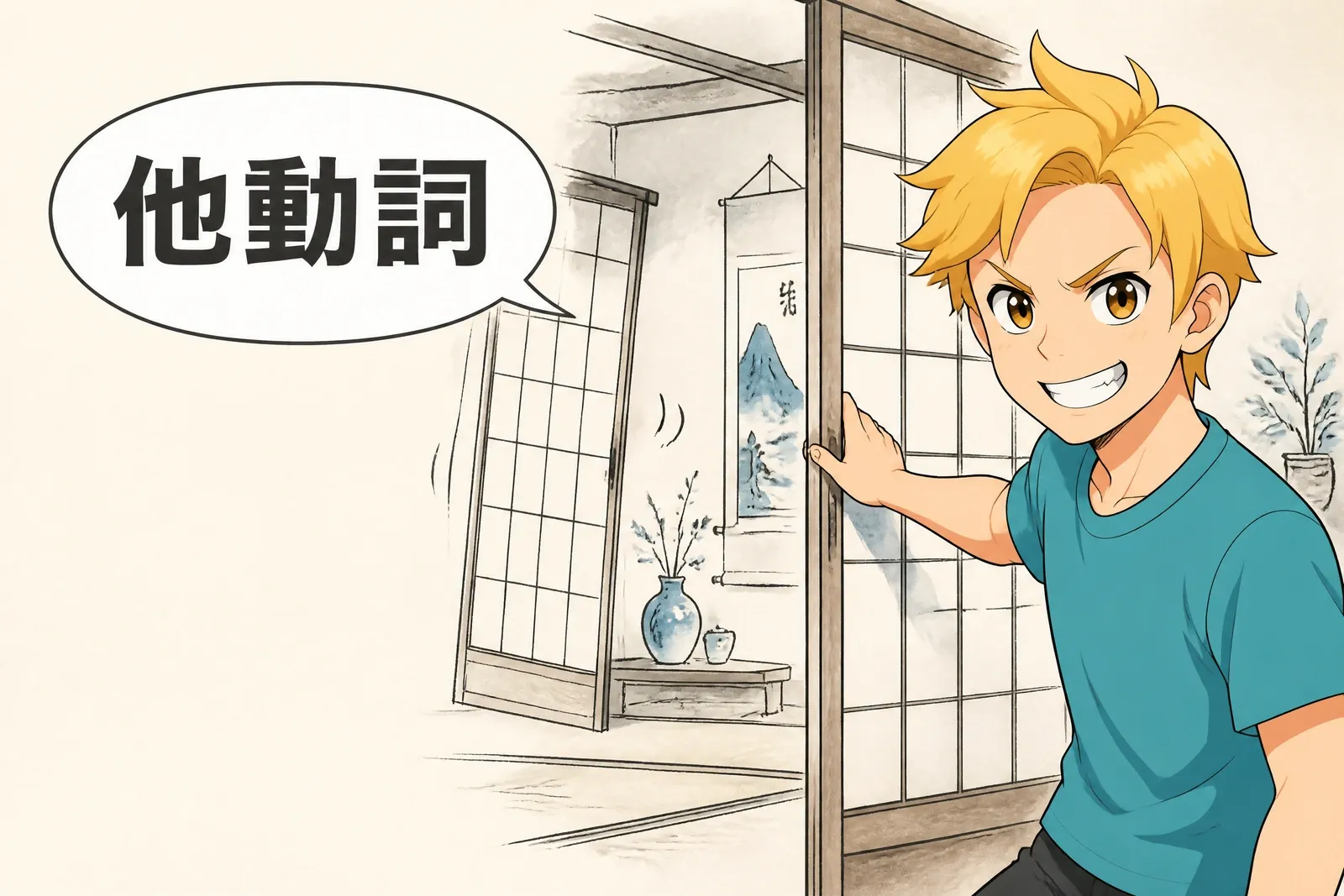 Verbes transitifs et intransitifs en japonais : 他動詞 & 自動詞